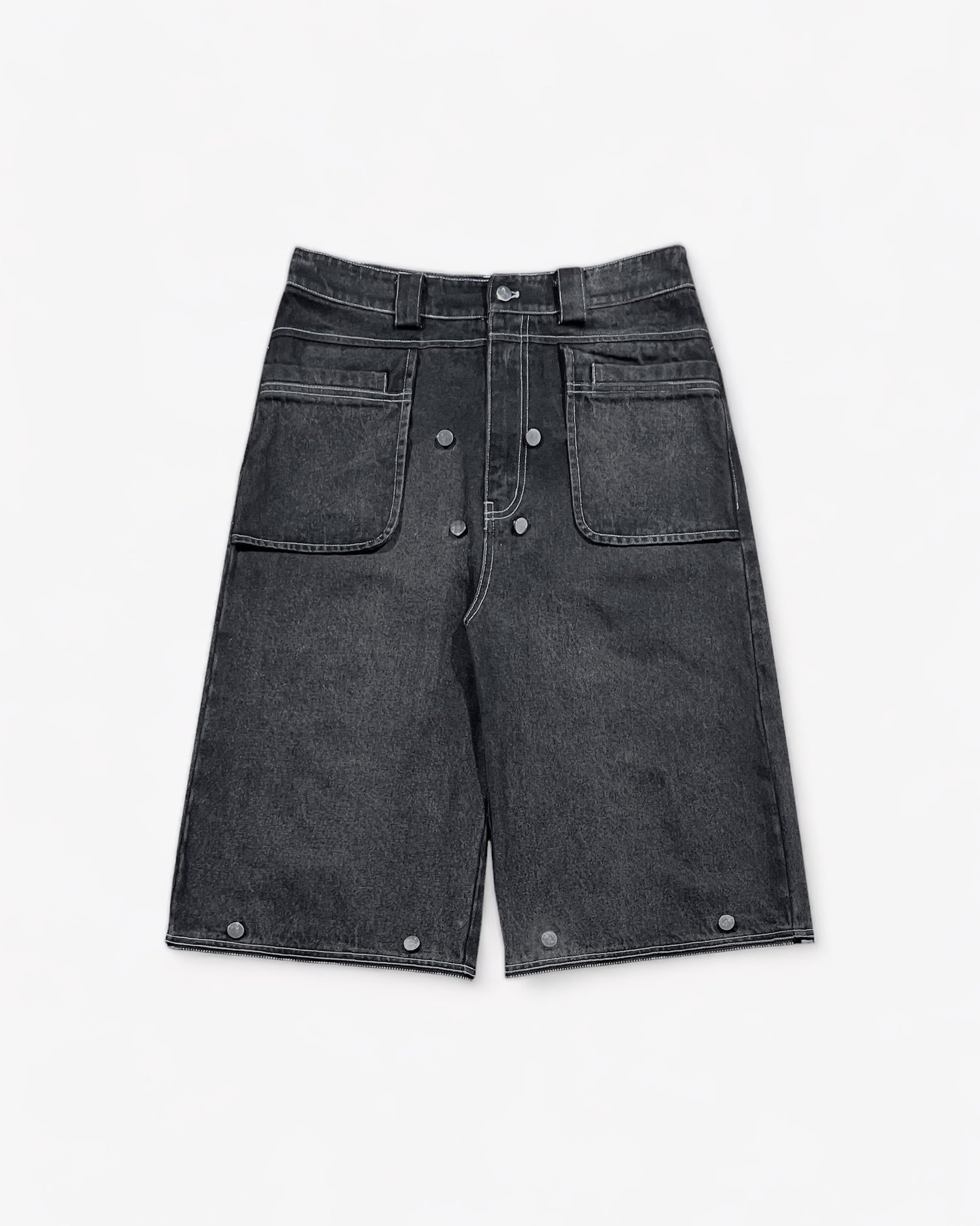 Washed Convertible Jeans