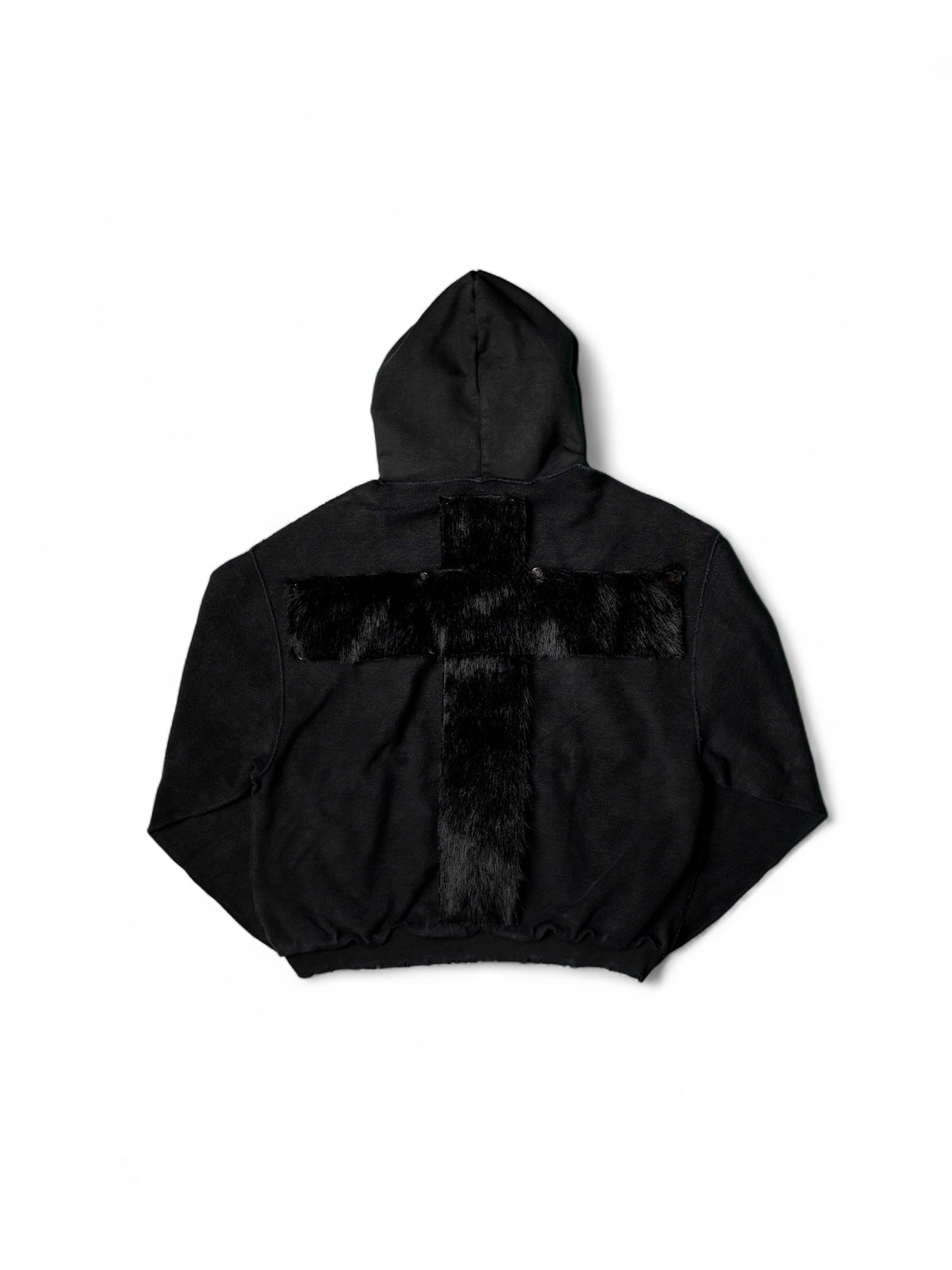 .Reversible Cross Hoodie