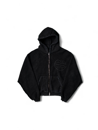 .Reversible Cross Hoodie