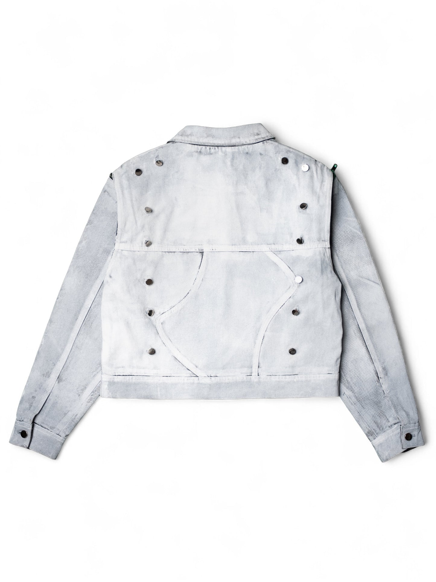 .White Convertible Fur Jacket